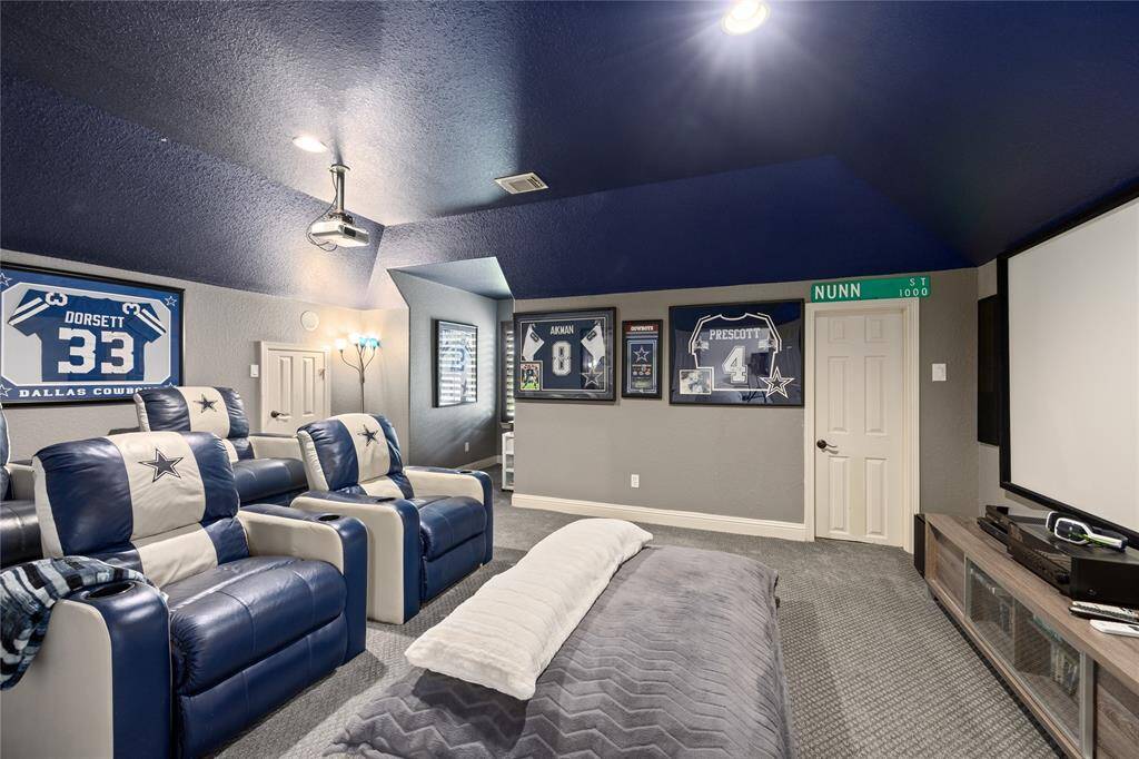 Catch the game or binge your favorite netflix show in this awesome media room! Huge closet in this room is another great feature to this home