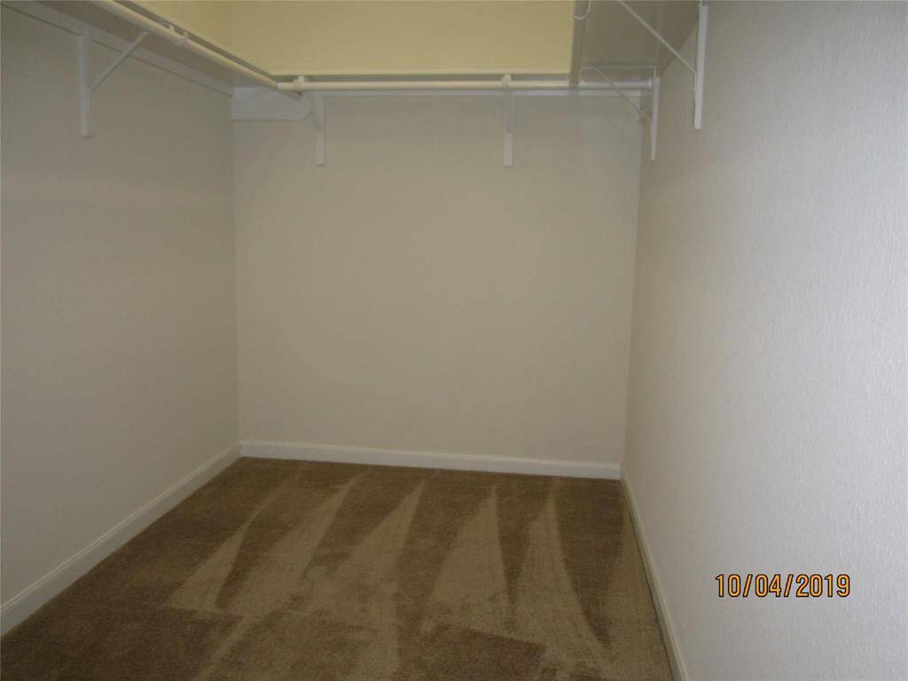 Master bedroom walk in closet