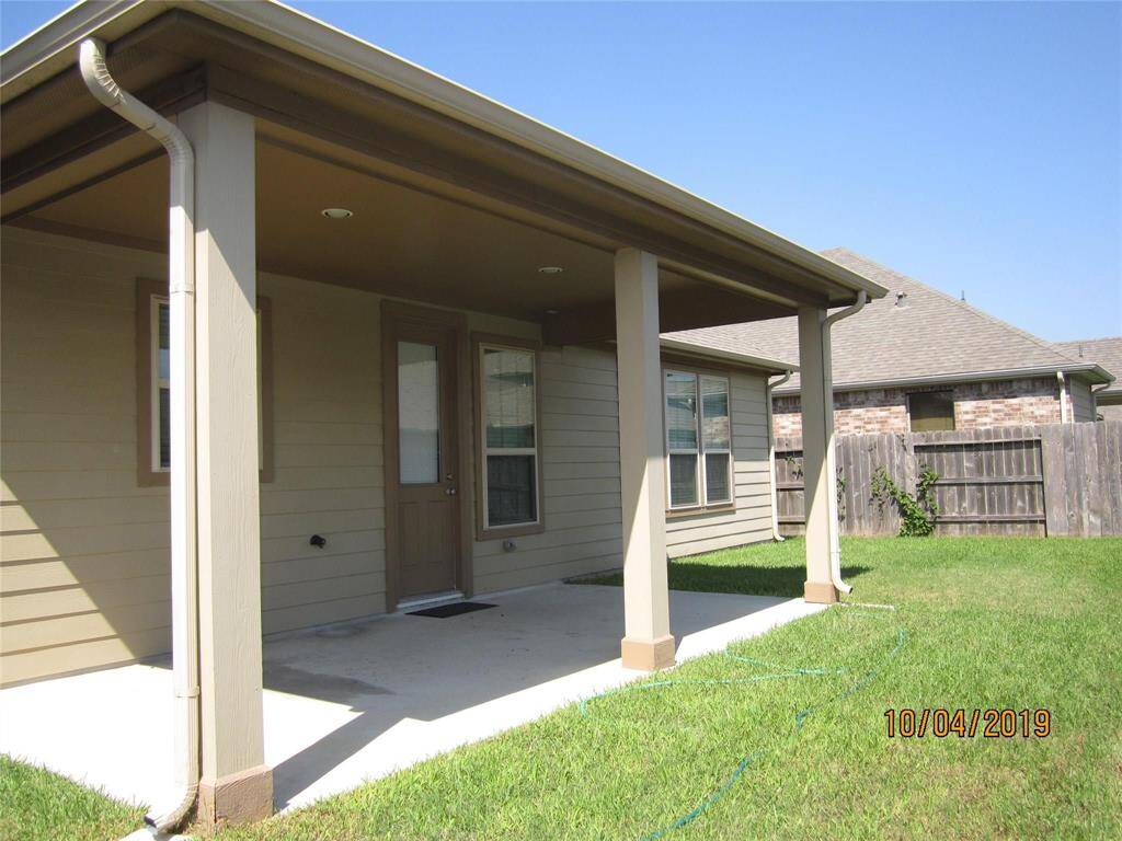 Patio in the back yard