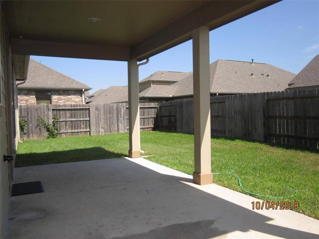 Patio in the back yard