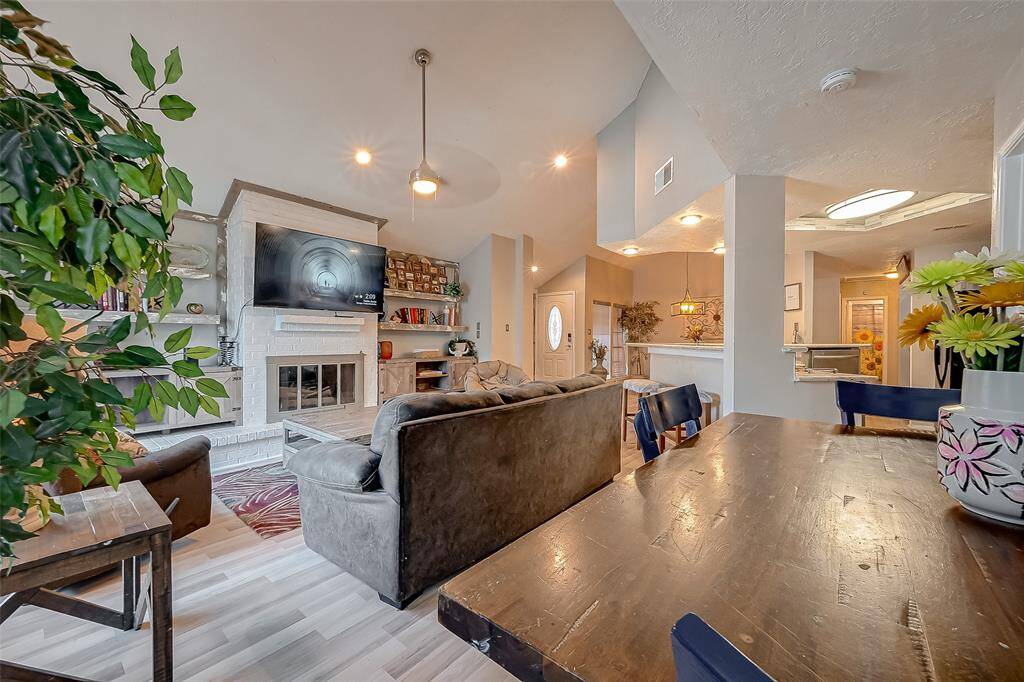 Alternate view of living space. TV included.