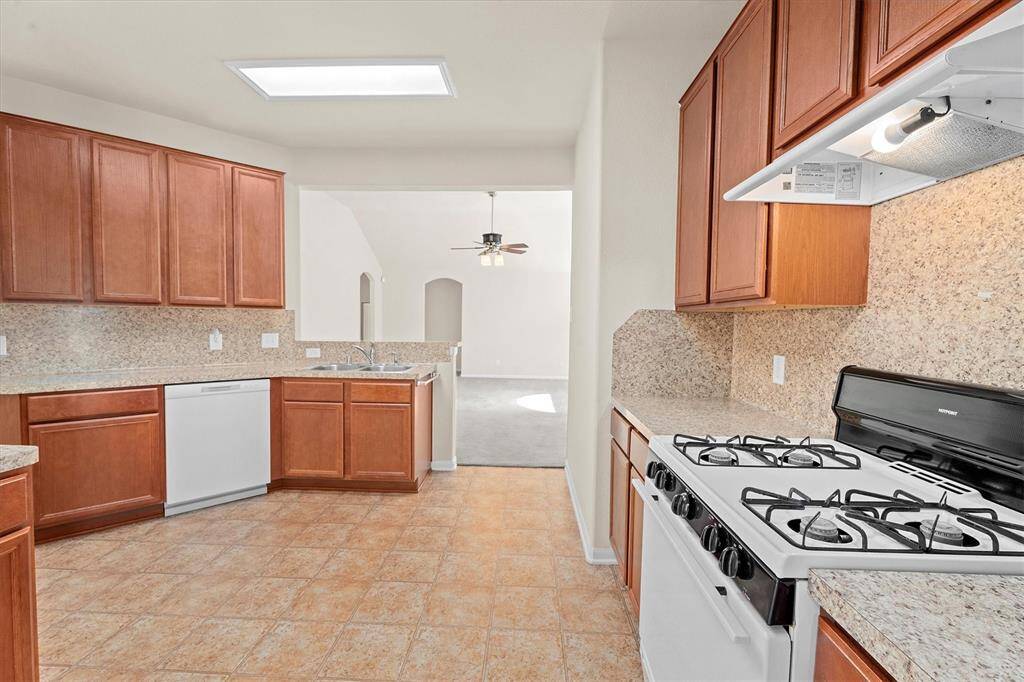 Kitchen looking into Living Room