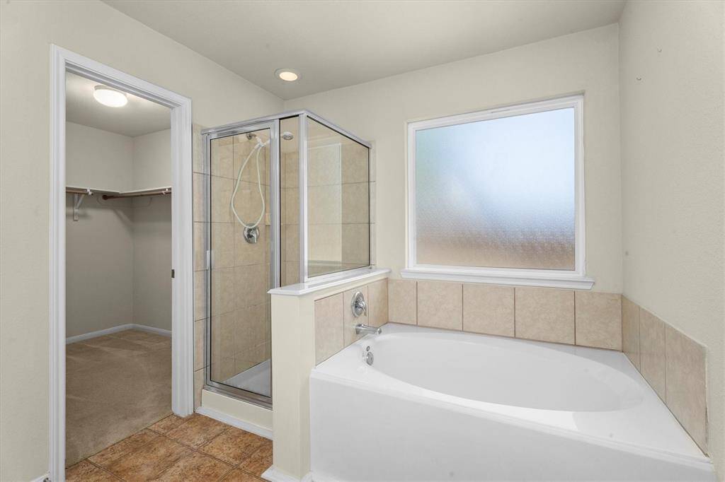 soaking tub separate shower
