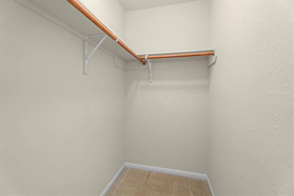 secondary bedroom walk in closet
