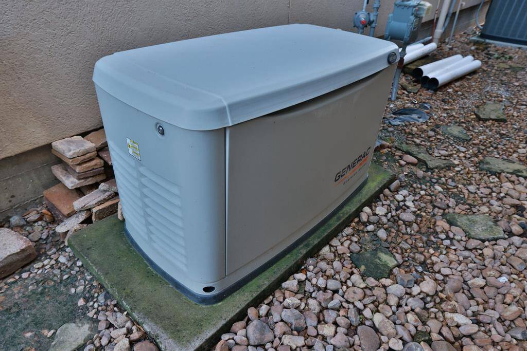 Home generator system. Also has water softener system