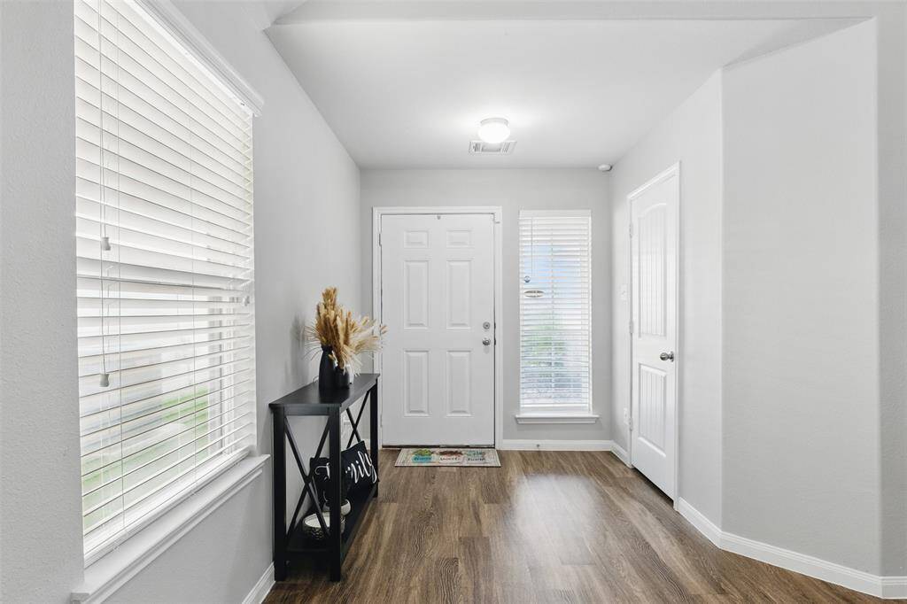 Large windows provide plenty of natural light.