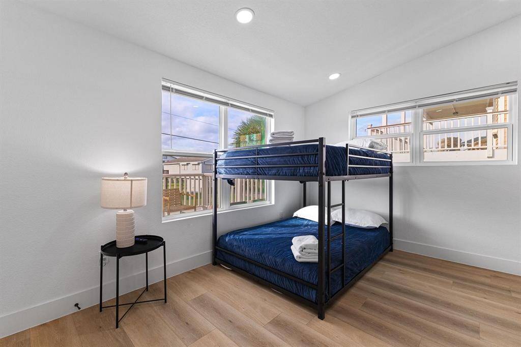Bunk beds included.
