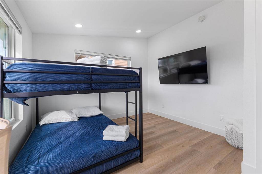 Bunk beds included.