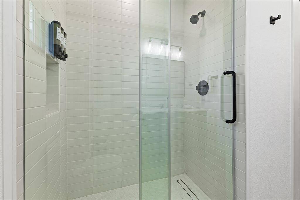 Secondary shower.