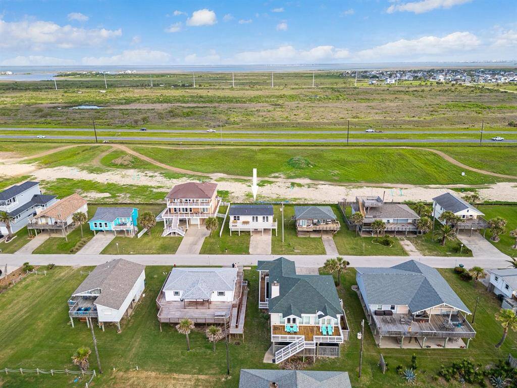 Aerial view of home.