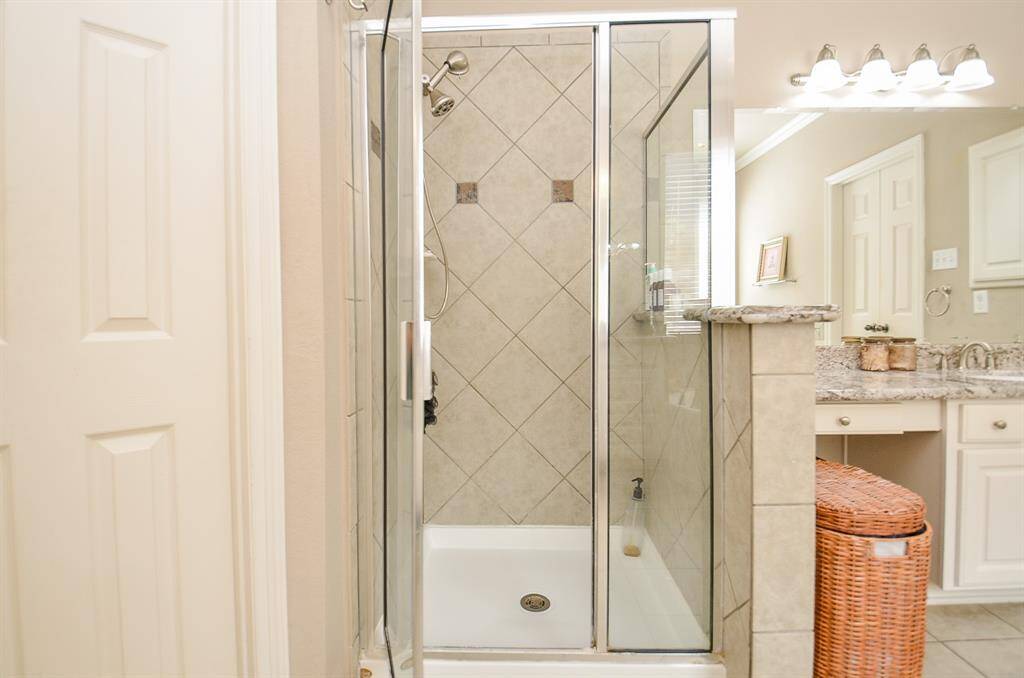 The Separate Shower in the Primary Bathroom.