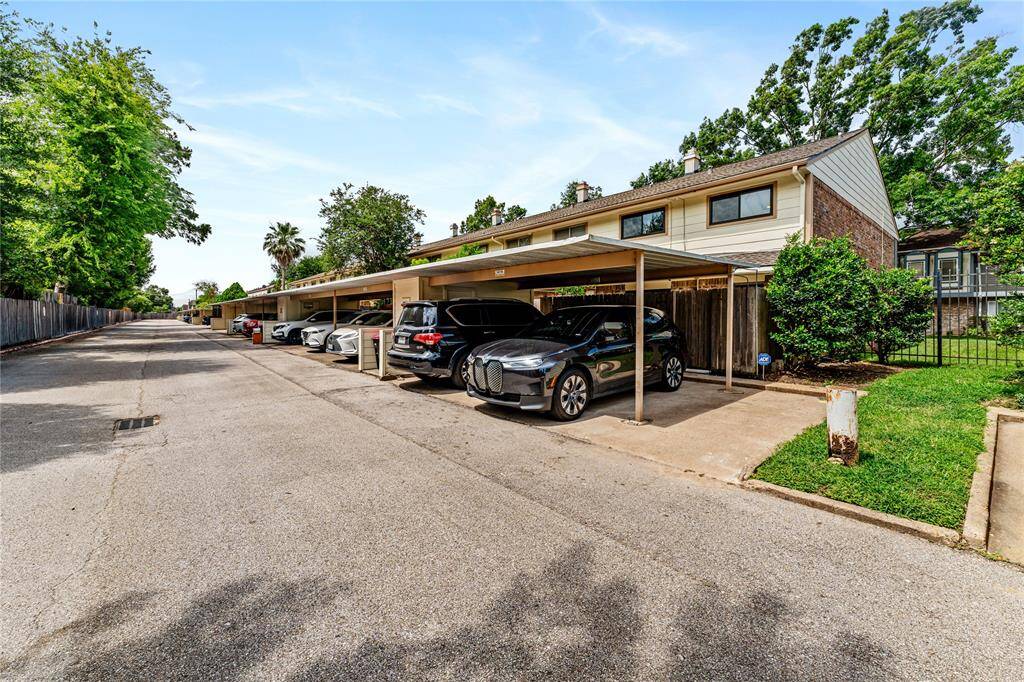 Two parking spaces at the back of the property