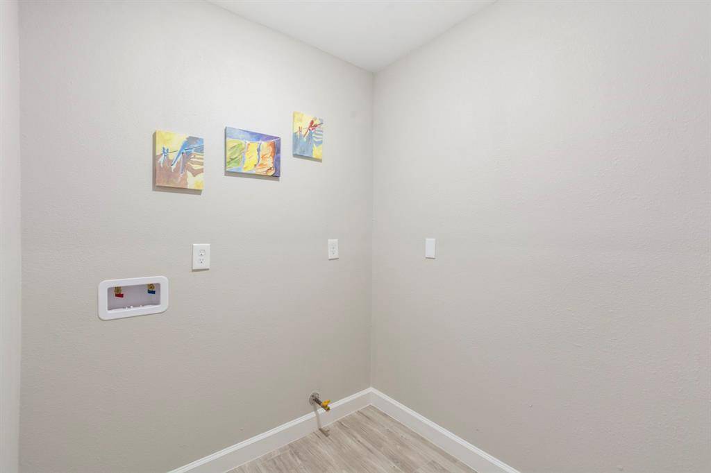 Utility room conveniently inside.