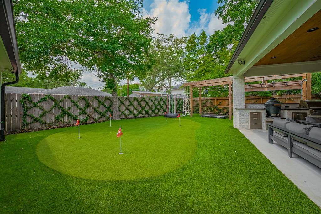 BACKYARD - Work on your putts while watching the game!