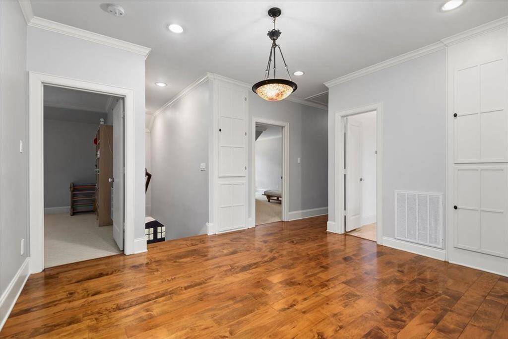 The impressive 2nd floor stairs landing is large enough for a day bed or to serve as another sitting area to enjoy a book.