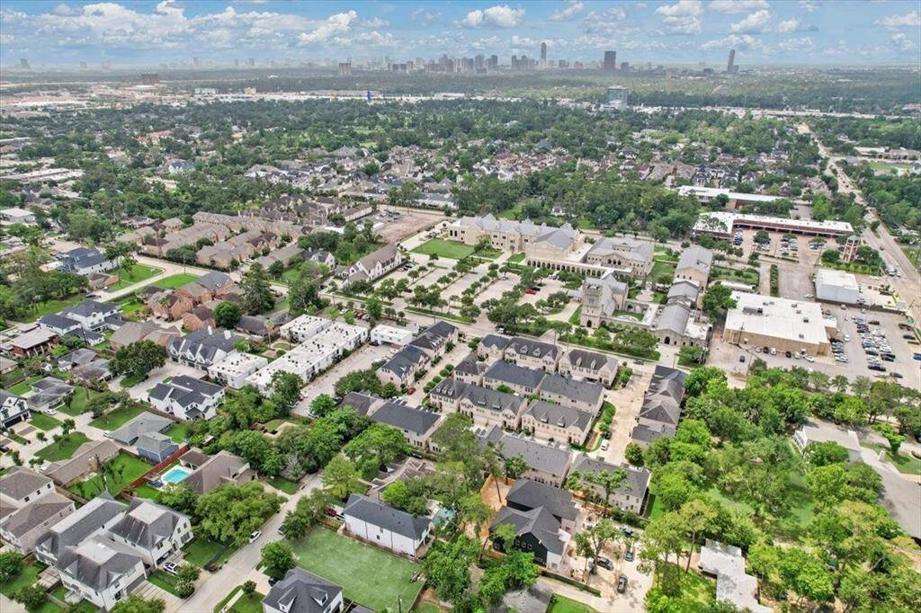 In the distance is the beautiful Houston Skyline