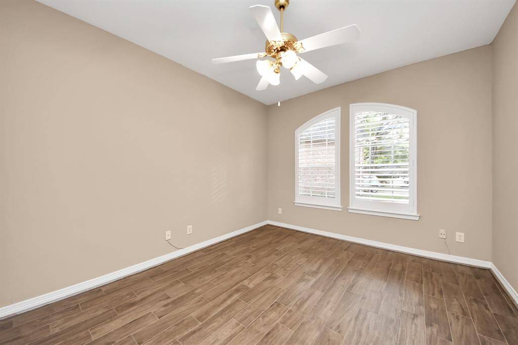 This is bedroom number 3—a nice size with tile floors.