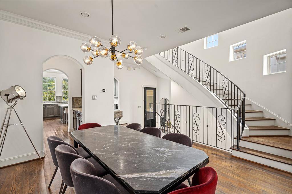 Designer dining room light fixture