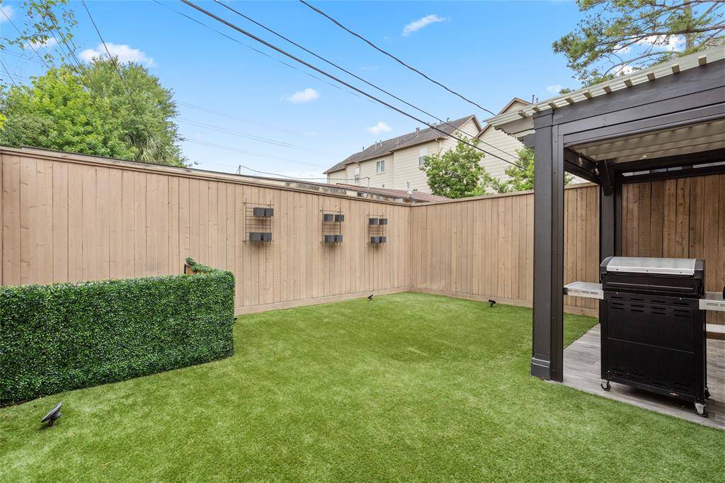 Recently installed turf for easy low maintenance