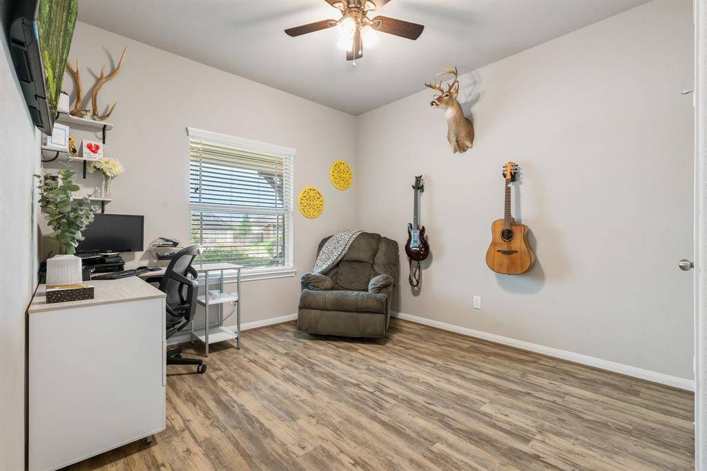 This secondary bedroom is currently being used as a home office but can be used as a playroom, guest bedroom or flex space.  You decide.