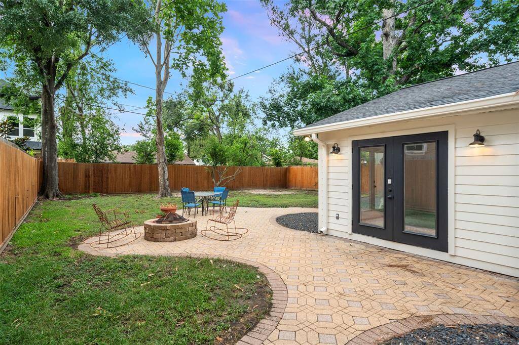 There is still room for a pool in this backyard.