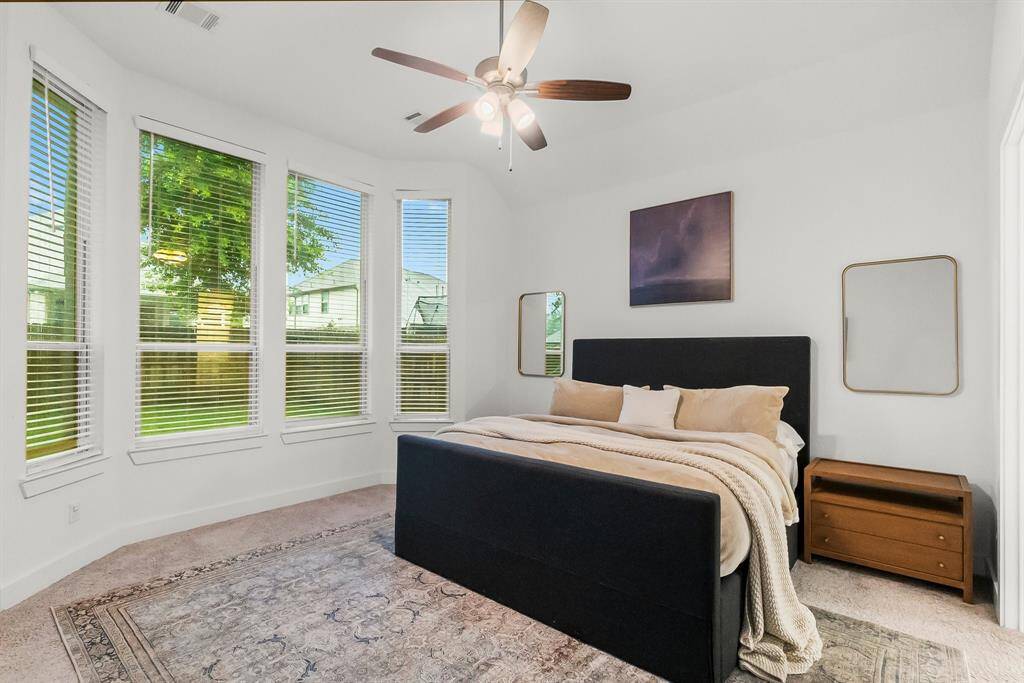 An inviting Owners’ Suite is the perfect escape after a long day! Enormous bay windows allow loads of natural light to cascade into every cozy corner of this private suite and would make a great sitting area.  Fill this spacious retreat with your coziest furnishings and withdraw from the world.