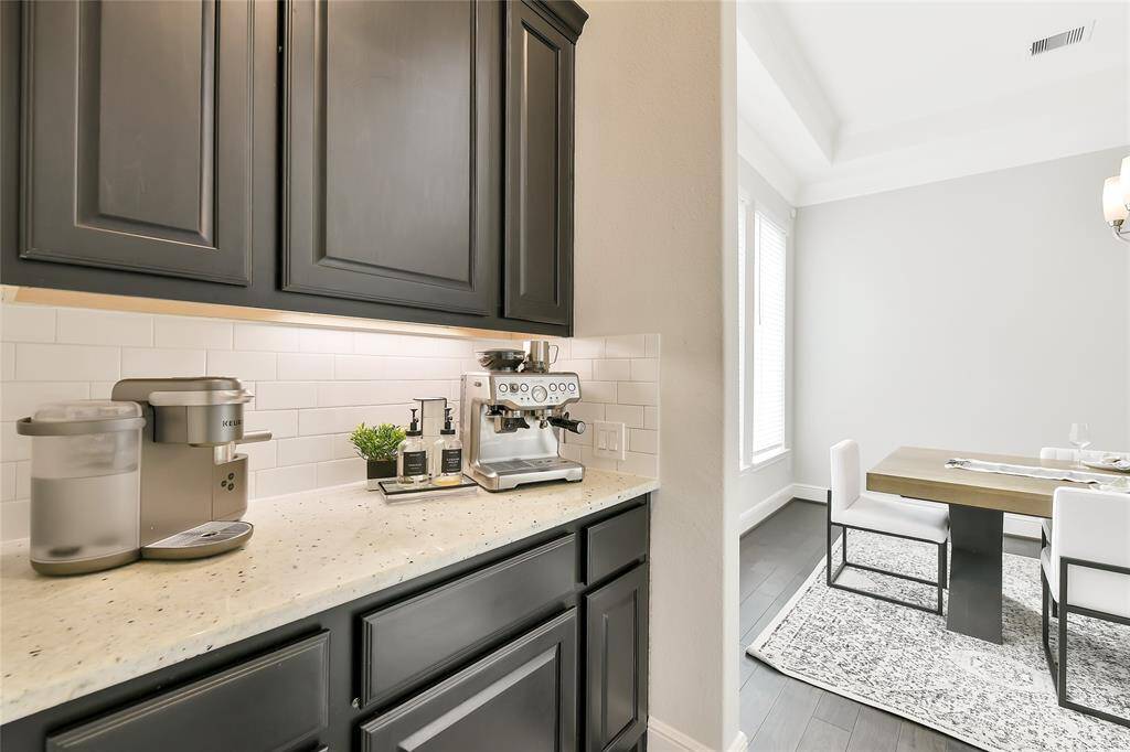 Abundant counter space offers room to create, serve, and entertain with ease.
