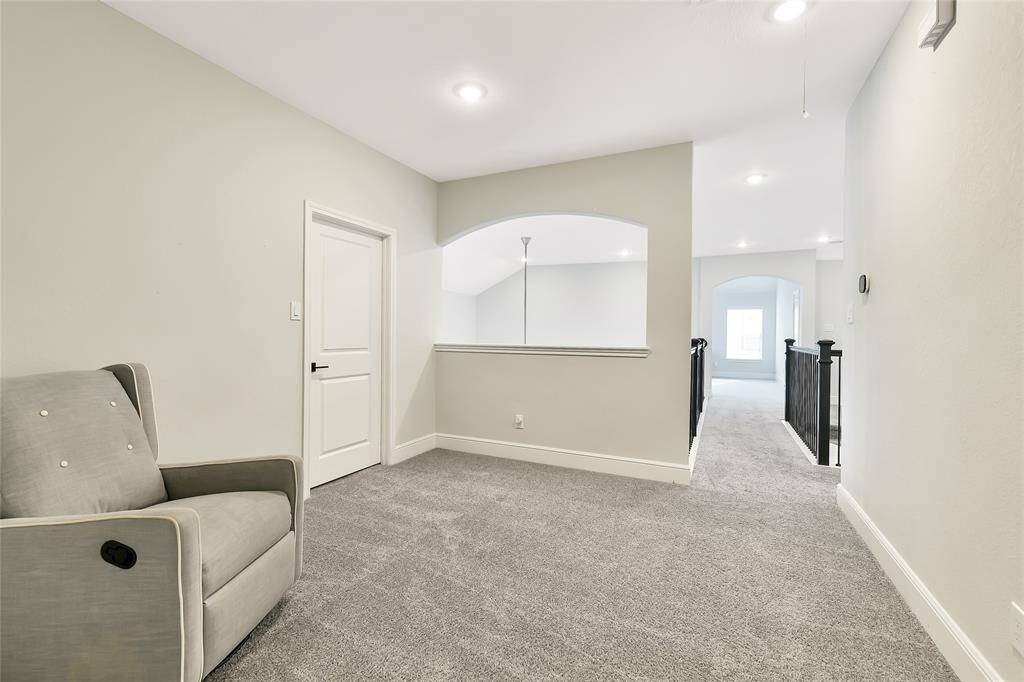 Upstairs Flex Space with extra large closet for storage.