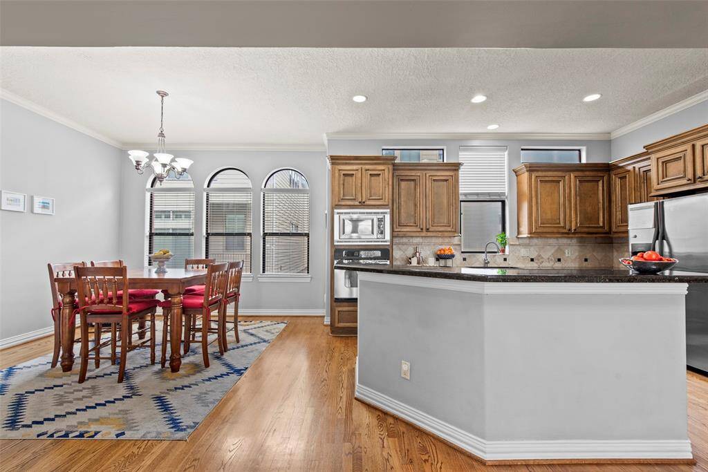 View of dining area and breakfast bar