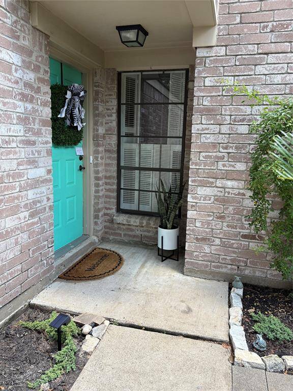 The front covered door entry.