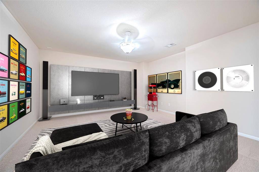 Media room is designed for the ultimate entertainment experience.Virtual Image