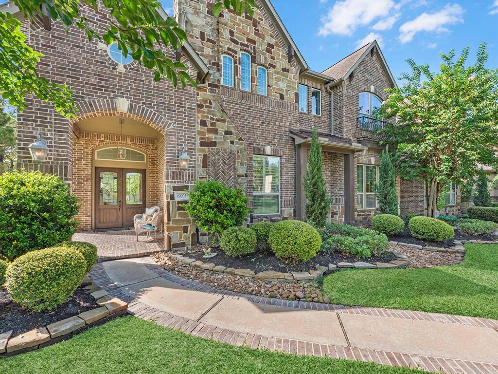 An inviting front porch entry