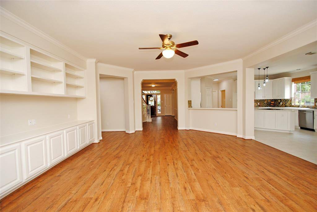 Custom cabinet work, fresh paint and new flooring!