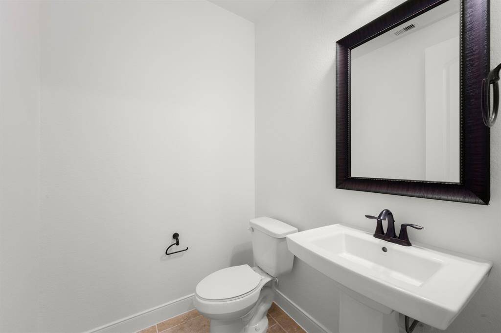 Powder room off main living area