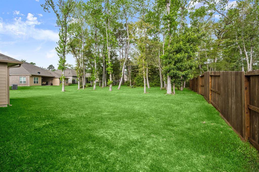 Looking at back of lot from house