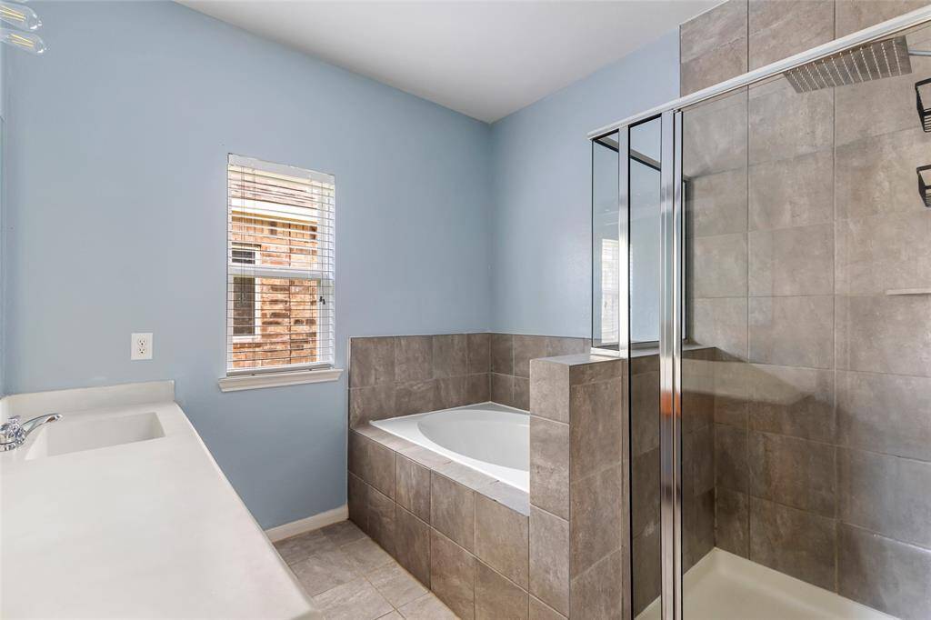 Primary Bath with separate soaking tub and Separate Shower