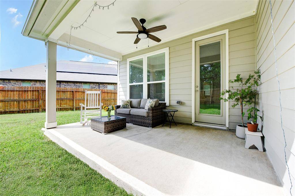 Enjoy your mornings with a warm cup of coffee or unwind in the evening under the comfort of your covered patio.