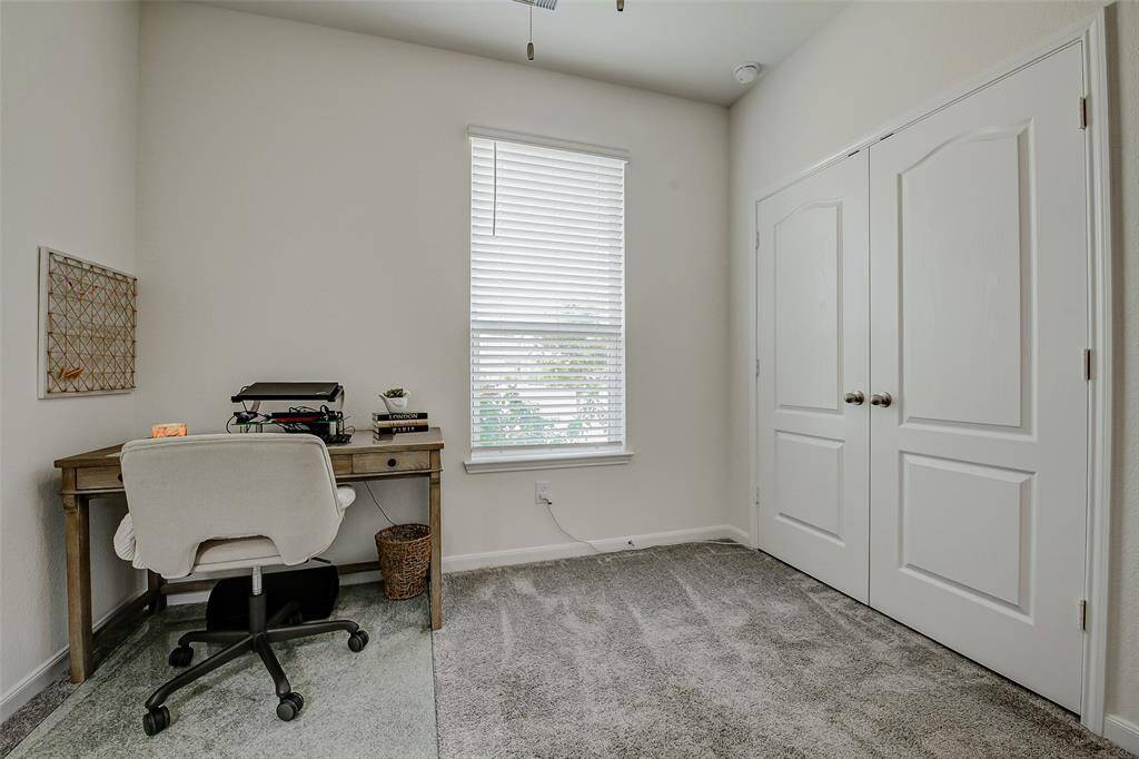 The STORAGE in this Home is AMAZING!! ALL Bedroom closets have their own light.  The 2 spare bedrooms are separated by the secondary bathroom at the front of the home!