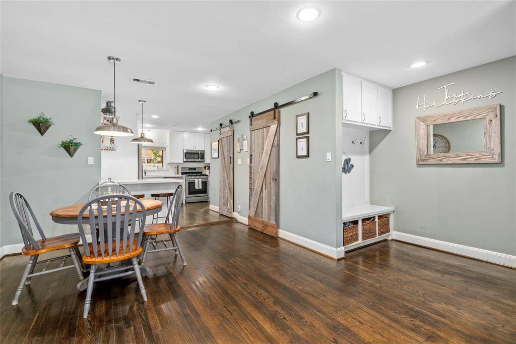 Dining area of the home.