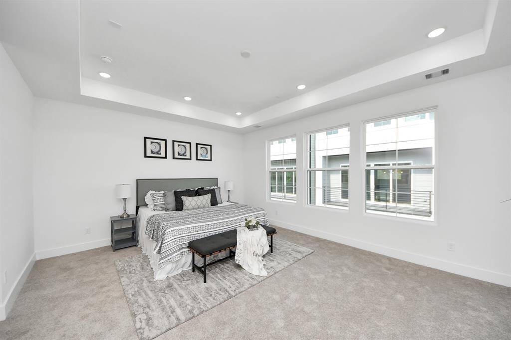Primary bedroom on the second floor
