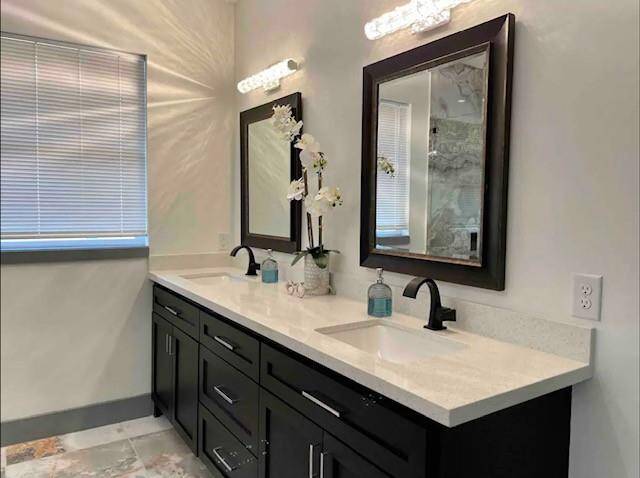 Master double sink vanity