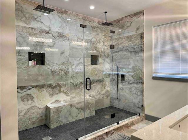 Master shower