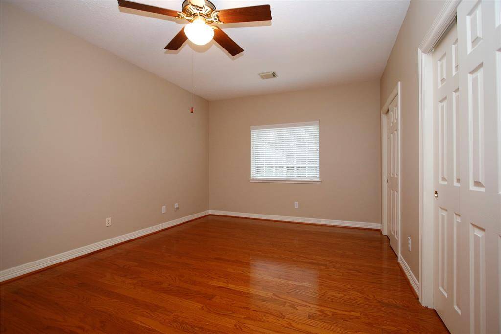 First of the secondary bedrooms - 15 by 12 and has two large closets that span the width of the room.  Storage!