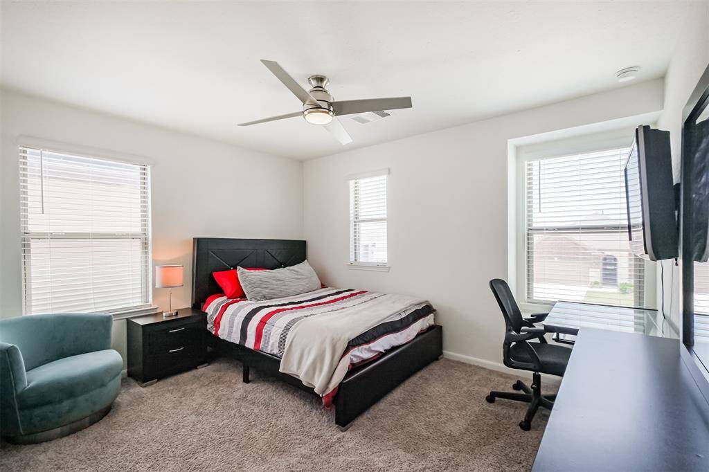 Welcome to one of the beautifully bright  secondary bedrooms!