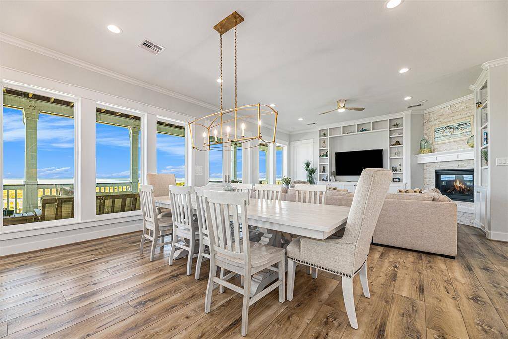 Dining area large enough for the entire family and guests.