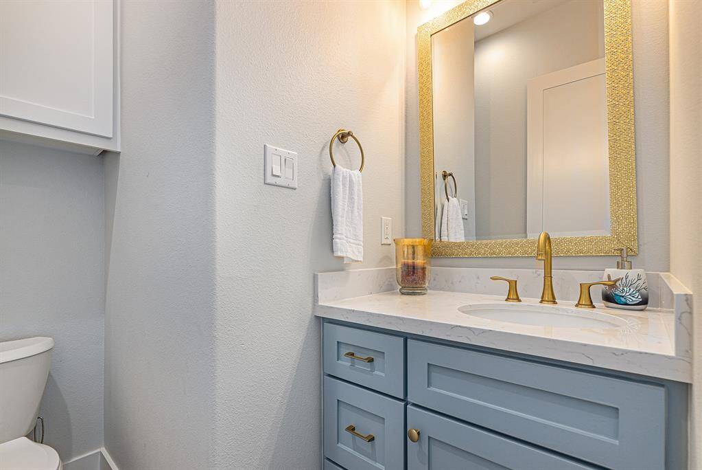 Downstairs half bath.