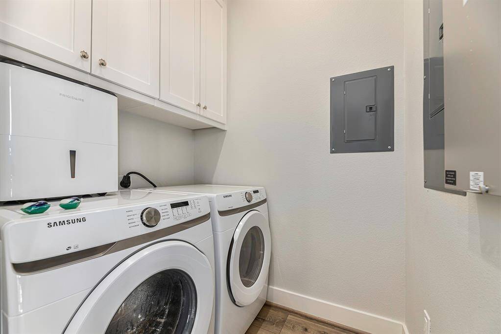 Second story laundry room.