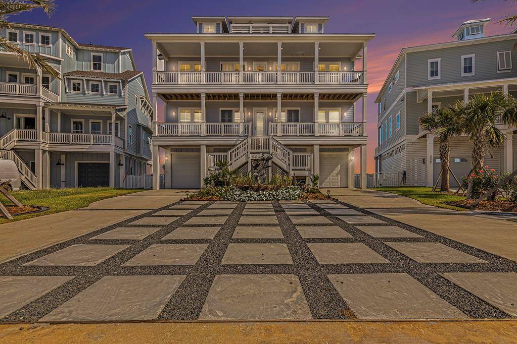 The home at sunset.