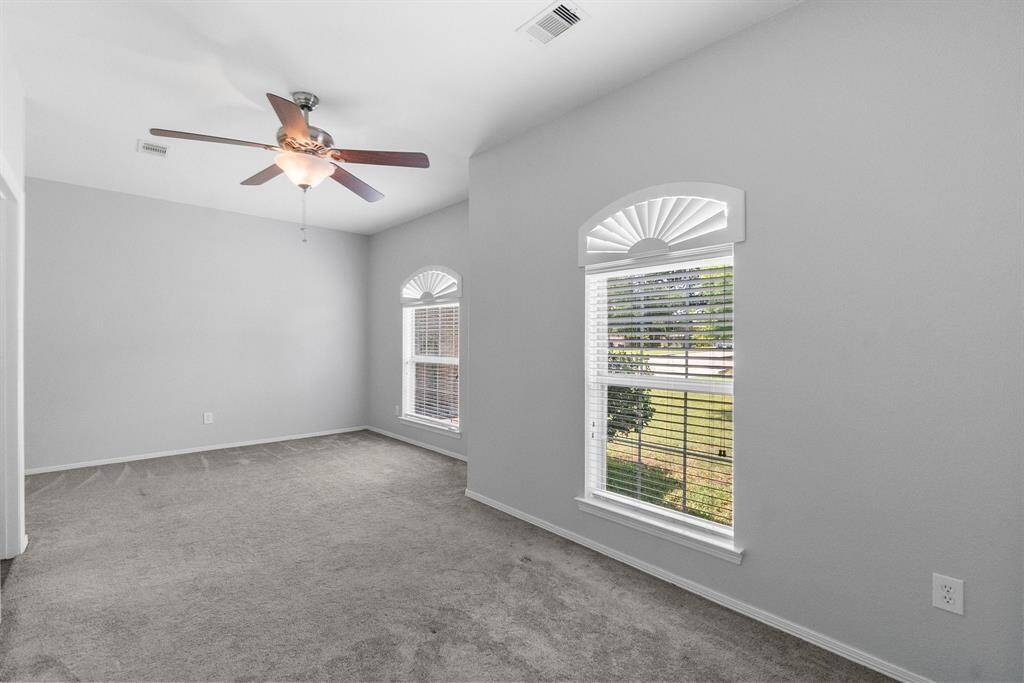 Second bedroom is oversized with large closet.