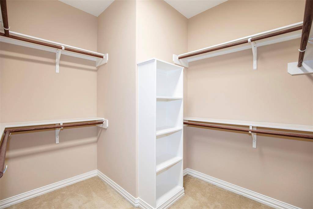 Large walk-in closet in the primary suite.